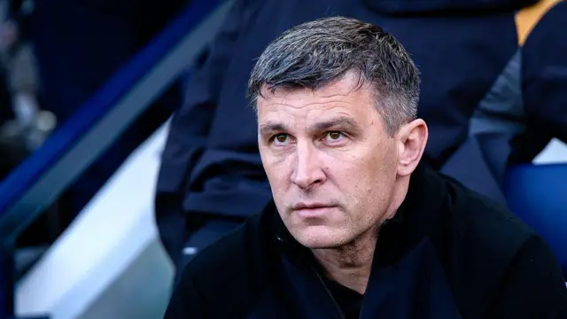 Hull City manager Sergej Jakirovic in the dugout