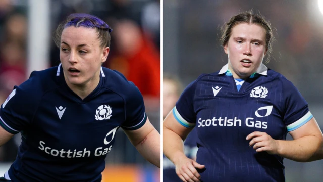 Scotland's Evie Gallagher and Anne Young 