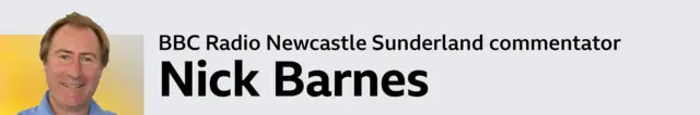 BBC Radio Newcastle Sunderland commentator Nick Barnes picture byline banner