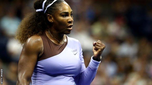 Serena Williams celebrates