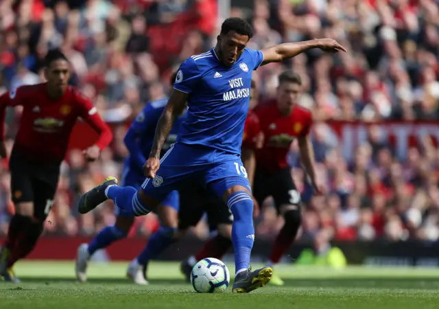 Nathaniel Mendez-Laing about to take a penalty