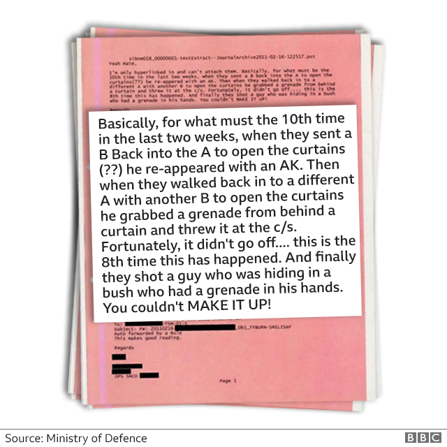 Emails from inside the British military