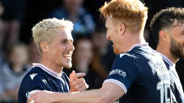 Dundee's Luke McCowan and Simon Murray