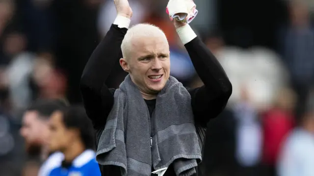 St Mirren goalkeeper Jacob Chapman