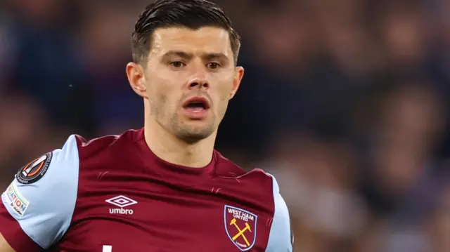 Aaron Cresswell in action for West Ham United