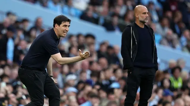 Andoni Iraola and Pep Guardiola