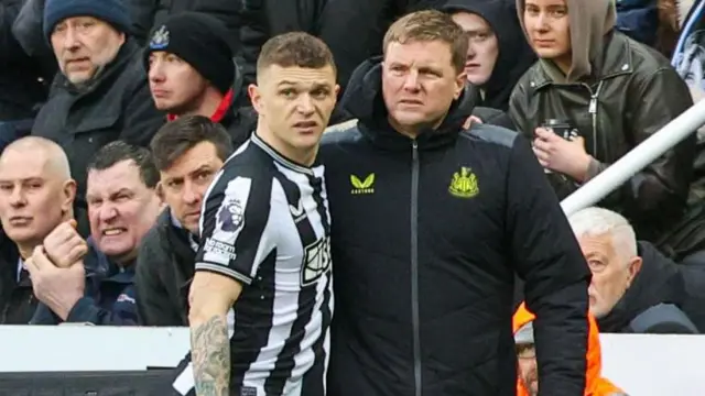 Eddie Howe and Kieran Trippier