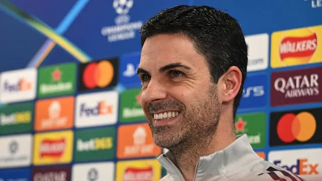 Mikel Arteta in his press conference 