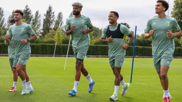 Marcos Senesi, Philip Billing, Justin Kluivert and Alex Paulsen during pre-season testing