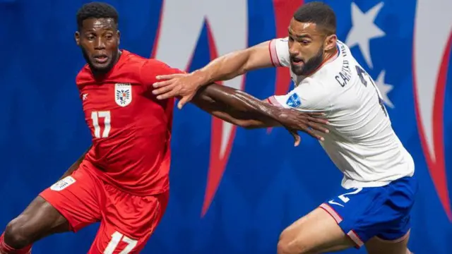 Celtic's Cameron Carter-Vickers played the second half of the United States' 2-1 defeat