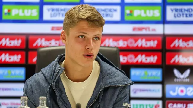 Sean Steur of AFC Ajax during a press conference