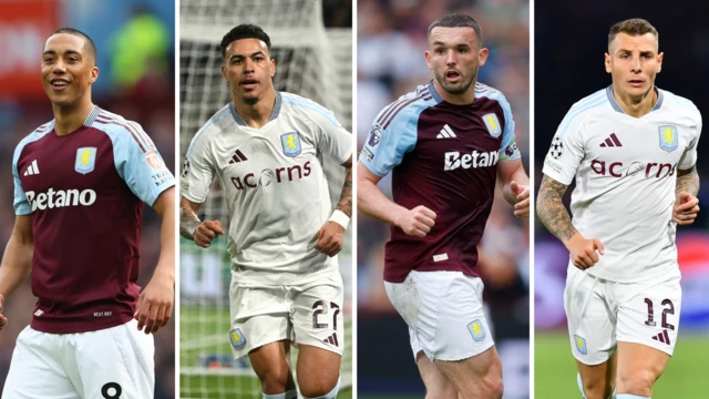 Youri Tielemans, Morgan Rogers, John McGinn, Lucas Digne