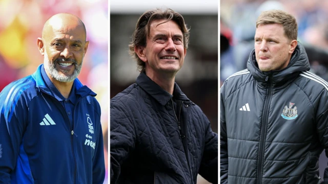 Nuno Espirito Santo, Thomas Frank and Eddie Howe