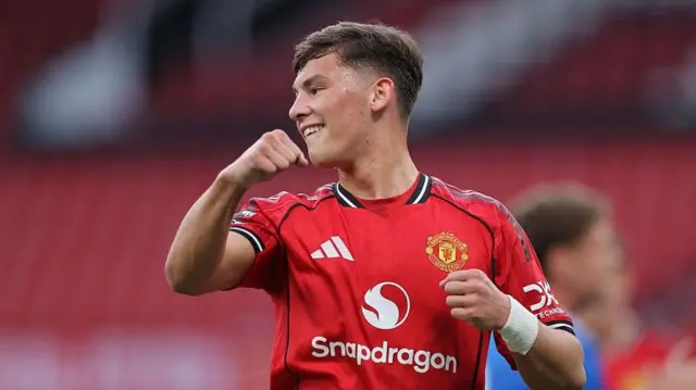 Manchester United forward Shea Lacey