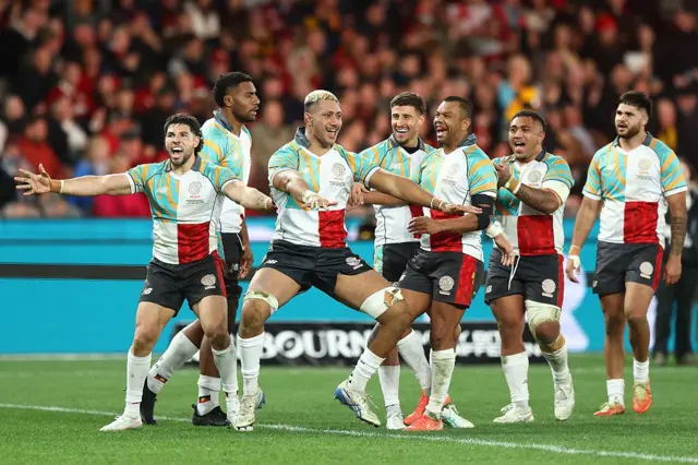 First Nations and Pasifika players celebrate