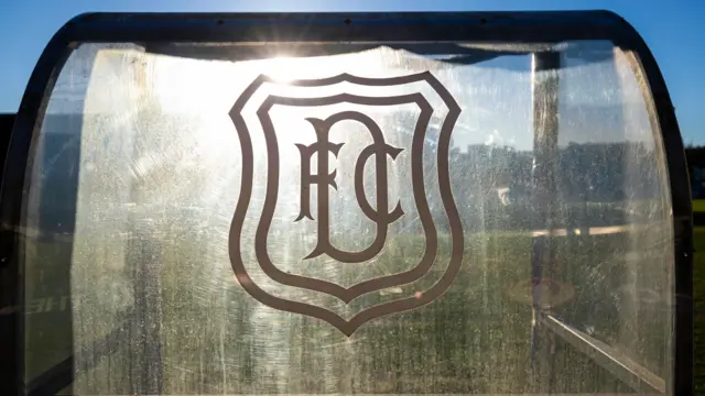 Dundee badge at Dens Park