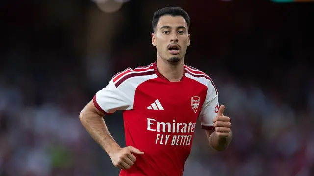 Gabriel Martinelli of Arsenal during a pre-season friendly match between Arsenal and Como at Emirates Stadium