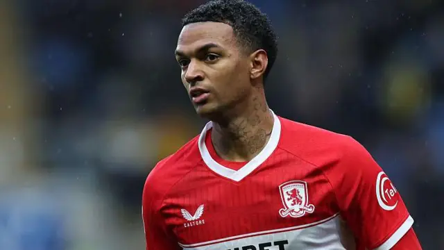 Morgan Whittaker playing for Middlesbrough