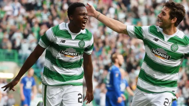 Celtic defenders Dedryck Boyata and Charlie Mulgrew