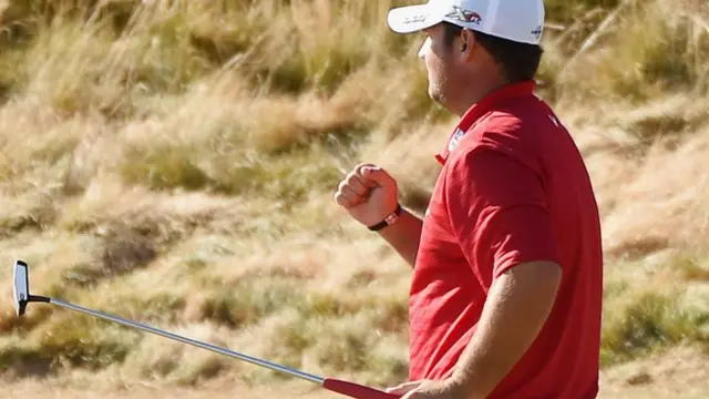 Patrick Reed celebrates