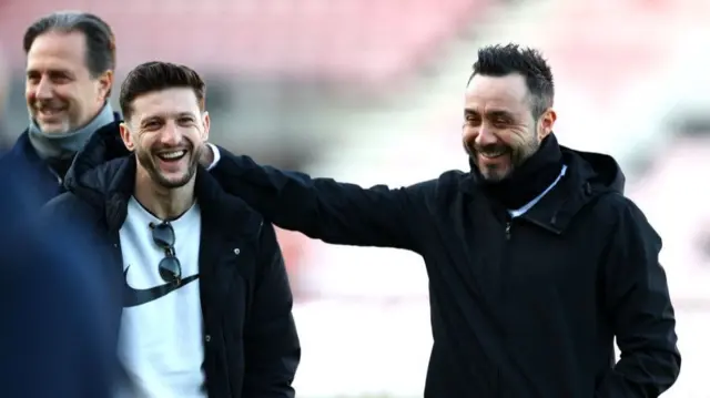  Adam Lallana and Roberto de Zerbi