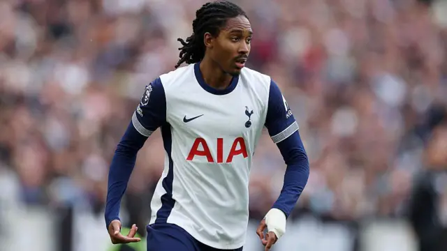Spence in action for Tottenham