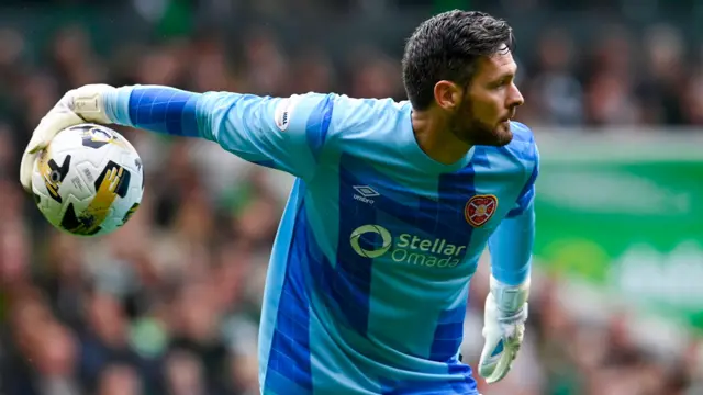 Hearts goalkeeper Craig Gordon