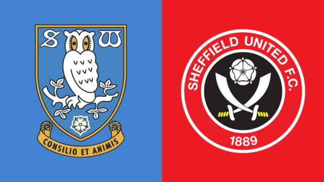 Side-by-side of Sheffield Wednesday and Sheffield United club badges