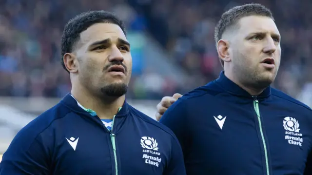 Scotland backs Sione Tuipulotu and Finn Russell