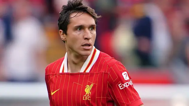 Federico Chiesa in action for Liverpool