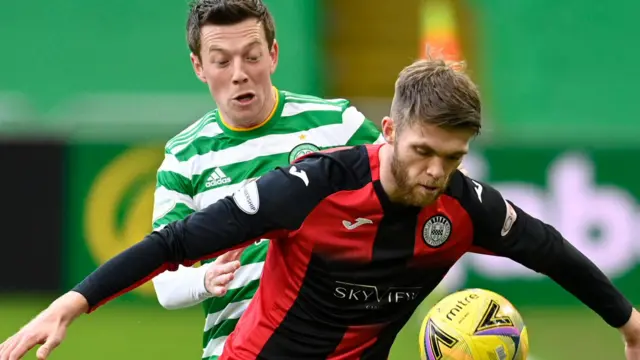 Marcus Fraser helped St Mirren to a 2-1 victory at Celtic Park in January 2021