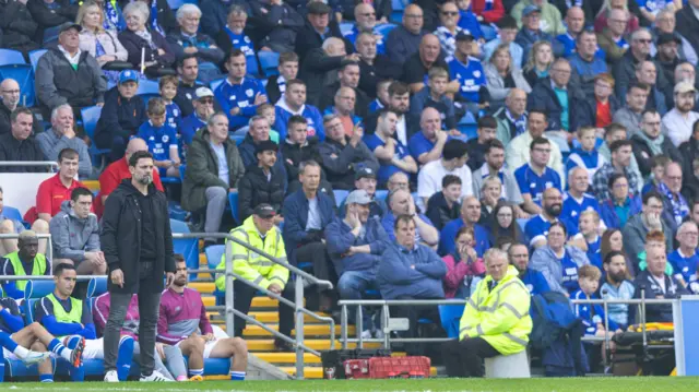 Erol Bulut on the sideline