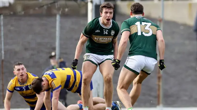 Kerry celebrate beating Roscommon