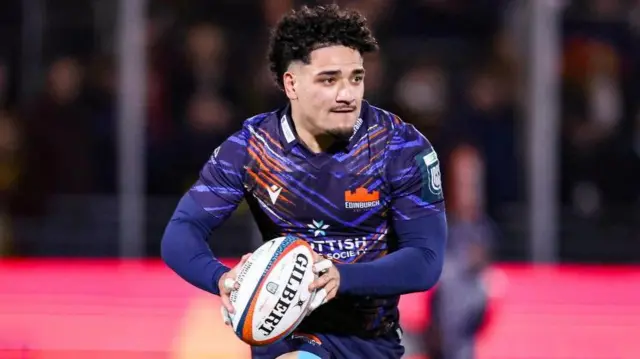 Edinburgh's Mosese Tuipulotu in action against Scarlets