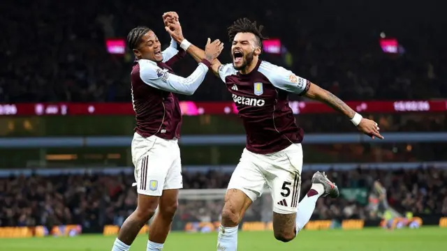 Aston Villa celebrate
