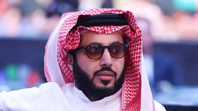 Turki Alalshikh wearing sunglasses