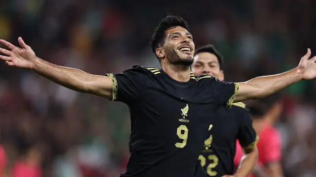Raul Jimenez for Mexico against South Korea