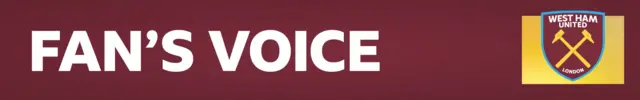 West Ham fan's voice banner
