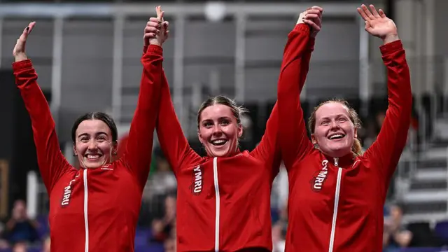 Rhian Edmunds, Emma Finucane, Lowi Thomas