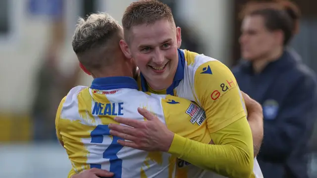 Ben Arthurs celebrates