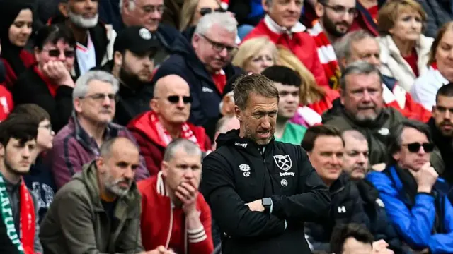 Graham Potter managing West Ham