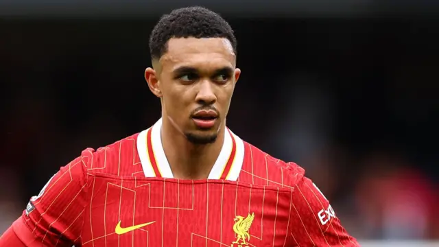 Trent Alexander-Arnold looks on