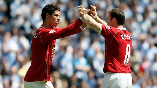 Wayne Rooney and Cristiano Ronaldo