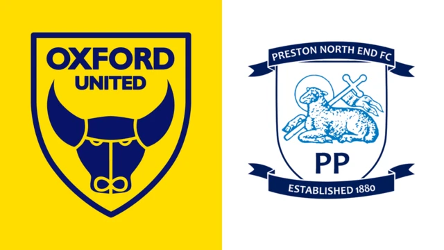 Oxford United and Preston North End club badges