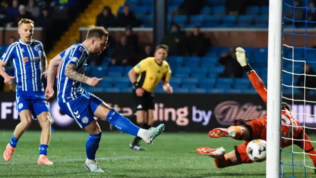 Bruce Anderson missed Kilmarnock's sole penalty this season - but scored the rebound