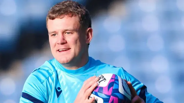 Darcy Graham during a Scotland Captain's Run at Scottish Gas Murrayfield, on November 15, 2025, in Edinburgh, Scotland. (Photo by Ross MacDonald / SNS Group)