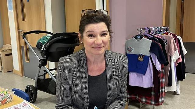 Vanessa Oakes sits in the children's playroom at SNAAP in Herne Bay