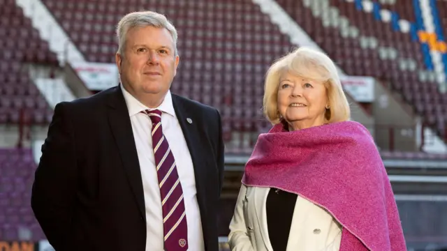 Andrew McKinlay and Ann Budge