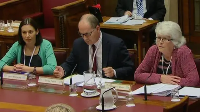 Jenny McAlarney, Gerard Collins and Margaret Glass