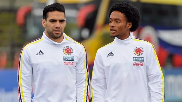 Radamel Falcao and Juan Cuadrado